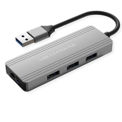 Value 14.99.5036 14.99.5036 USB-hub 4 poorten USB-A USB 3.2 Gen1 5 GBit/s Zilver