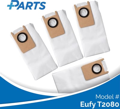 Eufy T2080 Stofzakken (4 Stuks, Plus.Parts® alternatief voor T29B9)