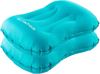 Opblaasbaar Kampeerkussen Ergonomisch Lichtgewicht voor Backpacking en Strand - 2 Stuks