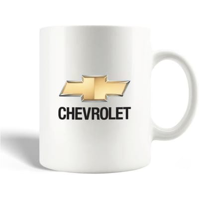 Mug - Chevrolet - Voiture - Céramique - Jaune - 30cl - Compatible lave-vaisselle