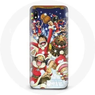 Coque pour Samsung Galaxy A10 One Piece Christmas Day Anime Manga