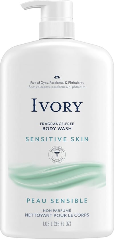 Ivory Mild and Gentle Body Wash - Fragrance-Free - Gevoelige huid - Lichaam - 1.03 L
