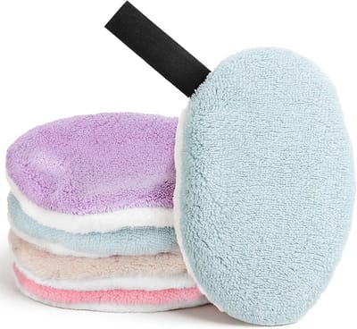 4 Stuks Wasbare Make-up Pads, Herbruikbare Make-updoekjes voor Alle Huidtypes en Milieuvriendelijk Gebruik