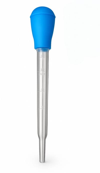 Aqua-Loui® - Aquarium Pipet 30 ml - Lange Doseerpipet met Rubberen Knijpbal - Pipet met Schaalverdeling - Druppelaar voor Aquarium, Medicatie, Plantenvoeding en Waterbehandeling - 28 cm
