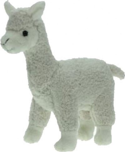 Pluche knuffel lama wit 23 cm