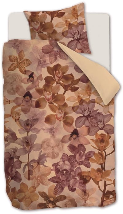 Beddinghouse Orchid dekbedovertrek - Eenpersoons - 140x200/220 cm - Steenrood