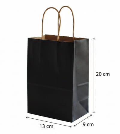 20 stuks papieren zakjes – Zwarte cadeautassen – Stevige papieren zakjes voor cadeaus – Verjaardag, huwelijkscadeaus