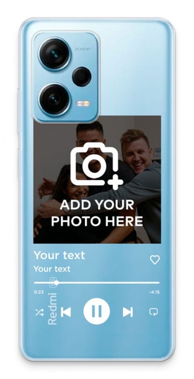 Gepersonaliseerd - Case Company® - Hoesje geschikt voor Xiaomi Redmi Note 12 Pro Plus hoesje - Music Player - Soft Cover Telefoonhoesje - Bescherming aan alle Kanten en Schermrand