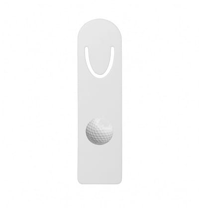 Hacebo® - Golfen metalen boekenlegger - Golf - Golfers - Sport - balsport - cadeau voor een golfer Bladwijzer boekenleggers - 12.7 cm x 3.2cm