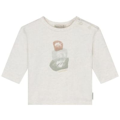 Sweet Petit baby shirt Soft Ecru Melange 56 heren