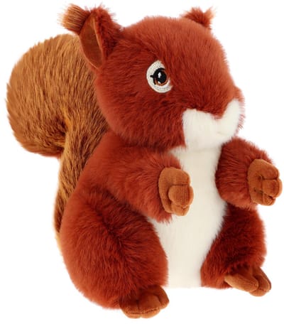 Keeleco rode eekhoorn knuffel - 15 cm - dierenknuffels