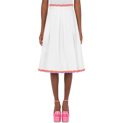 Moschino Skirt White Size: 42 | Midi Skirts Outlet | Dames | Wit