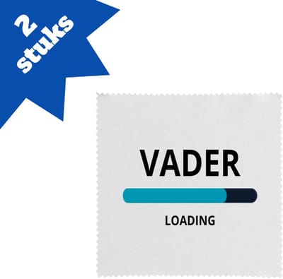 Akyol - vader loading brillendoekjes - Papa - ochtendkoffie laden - vader cadeautjes - vaderdag - verjaardagscadeau - verjaardag - cadeau - geschenk - kado - gift - vader artikelen - 17,8 bij 17,8 cm - 2 stuks
