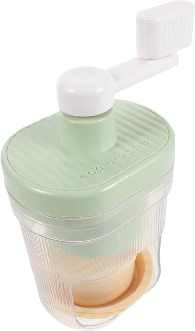 Handmatige Ijscrusher - Ijsbreker Schaafmachine - Drankjes Desserts - Handslinger Bediening - 23 x 12.5 x 9.5 cm - Meerkleurig