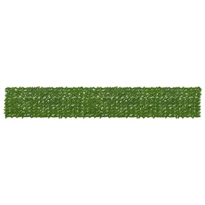 vidaXL - Balkonscherm - met - bladeren - Groen - en - Geel - 500 - x - 75 - cm