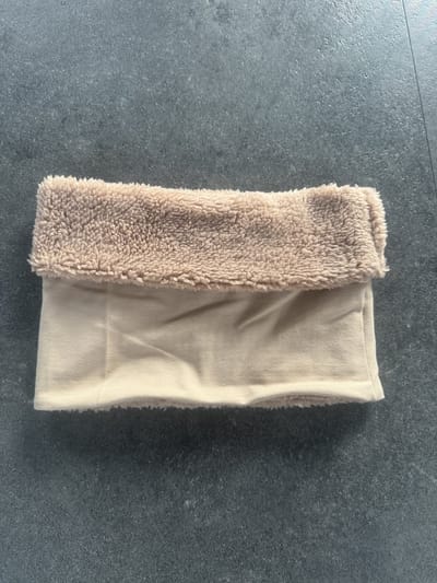 Handgemaakte kinder col sjaal | Teddy & Tricot | Beige | Warm & Zacht | One Size