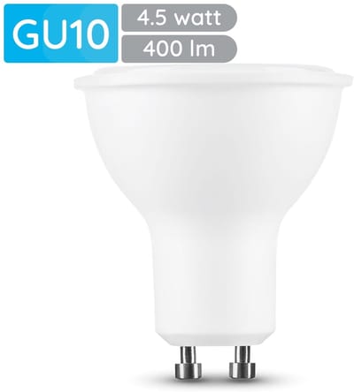 Modee GU10 LED Lamp 4.5W - 400lm - 6000K - Daglicht Wit - LED Spot - Vervangt 35W Halogeen Gloeilamp