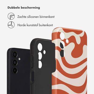 Selencia Hoesje - Geschikt voor Samsung Galaxy A15 (4G) / A15 (5G) - Backcover - Dream Swirl Orange