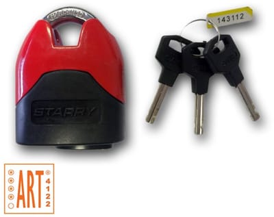Citycat Scooter/motor Hangslot - ART4 - MBT4122 - Zwart/Rood