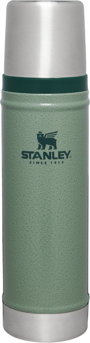Stanley Classic Legendary Thermosfles 750 ml - Houdt 20 Uur Warm Of Koud - Lekvrij - Vaatwasserbestendig - BPA-Vrij - Voor Koffie, Thee en Meer - Roestvrijstalen Thermoskan - Hammertone Green