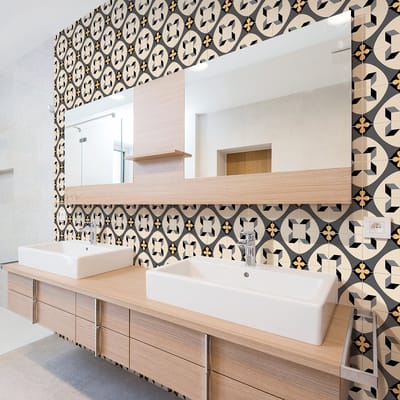 Zelfklevende tegelmuurstickers voor keuken en badkamer - 60 Azulejos Cyrilia tegelstickers - 60 stickers 20x20cm