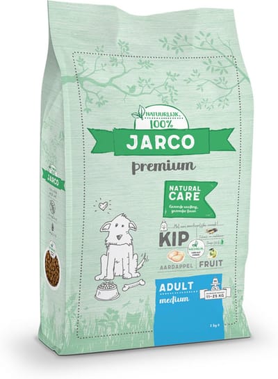 Jarco Dog Natural Medium Adult Kip - Hondenvoer - 2 kg 11-25 Kg