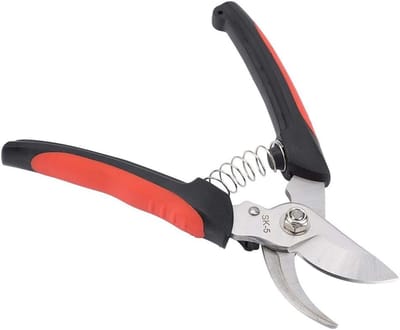 Professionele Snoeischaar - SK5 Staal Tuinschaar voor Takken & Bloemen (Max 30mm) met Veiligheidsslot - Zwart/Wit