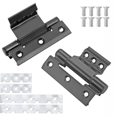 Dailygoods- Scharnieren 100 mm - Aluminium Legering - Deur/raam Scharnieren - Corrosiebestendig - Eenvoudig te Installeren - Hoge Drukbestendigheid - Deurscharnier