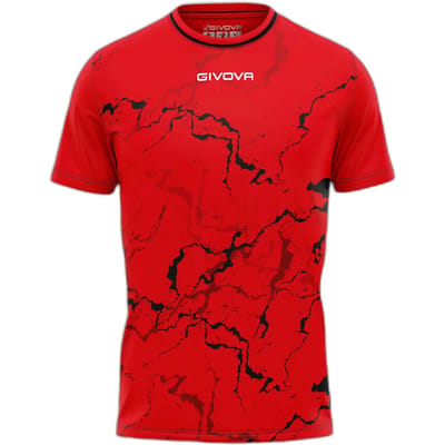 Sportshirt Givova Grafite Rood-zwart Rood - M