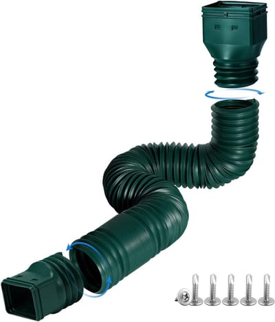 Regengoot Extensie - Regenpijp Verlenger - Wateroverlast Voorkomen - Uitschuifbaar Ontwerp - 51-150 cm - Groen
