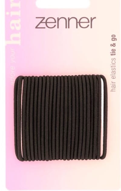 Zenner art 255085 - 24 haarelastiekjes bruin small - haarelastieken - elastiekjes klein 2mm