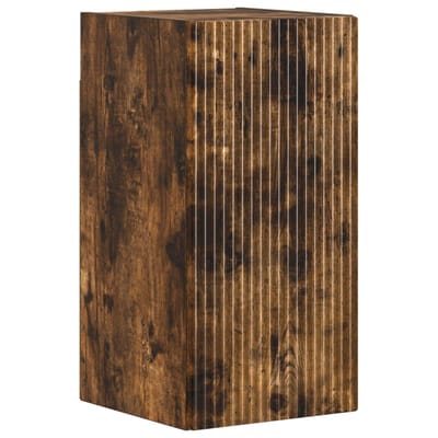 vidaXL - Badkamer - wandkast - ARNHEM - Gerookt - eiken - 30 - x - 31 - x - 59 - cm