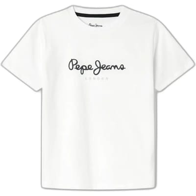Pepe Jeans New Art T-shirt Met Korte Mouwen Wit 16 Years Jongen