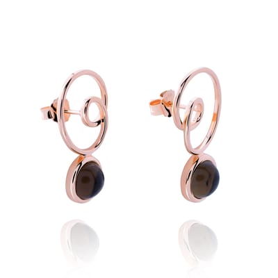 Orphelia 'Eugenia' Dames 925 Sterling Zilveren Oorbellen - Roze ZO-7495