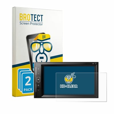 BROTECT - Screenprotector voor Pioneer AVH-A240DAB - Folie Beschermfolie transparant 2 Stuks