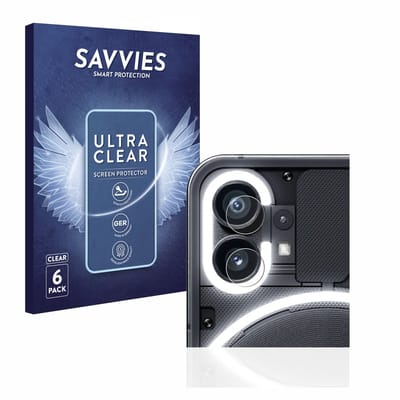 Savvies - Screenprotector voor Nothing Phone (1) (ALLEEN Camera Lens) - Folie Beschermfolie transparant 6 Stuks