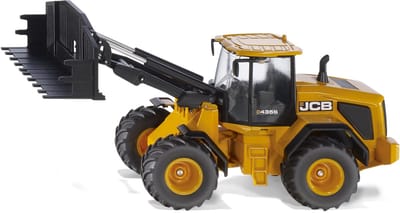 siku 3663, JCB 435S Agri Shovel, 1:32, metaal/kunststof, oranje, wisselsysteem voor voorlader,Oranje