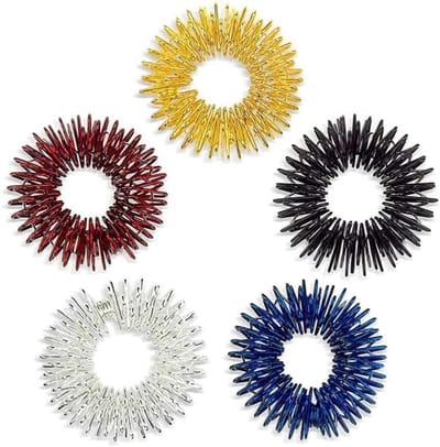 5pcs massage ring acupressure - sensory finger rings - spiky sensory finger rings - pijn therapie vingers