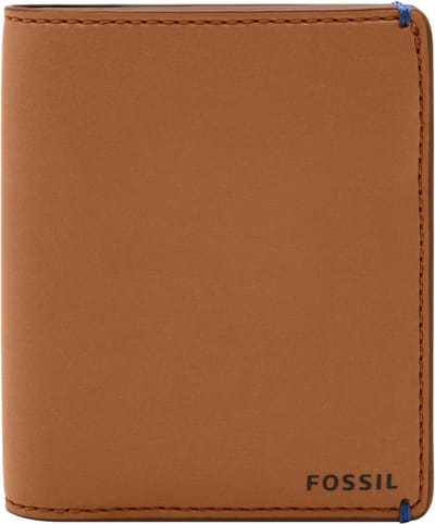 FOSSIL Portemonnee Joshua Vegan Cactus Bifold Tan Lichtbruin
