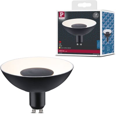 LED-reflector 3-Step-Dim GU10 230V 360lm 4,9W 3000K dimbaar Zwart, Wit