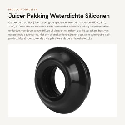 Dailygoods- Juicer Pakking Waterdicht - Duurzaam Silicone - Geschikt voor HU600/910/1000/1100 - Gemakkelijk te Reinigen - Professionele Productie - Hoge Nauwkeurigheid - Sapcentrifuge Pakking