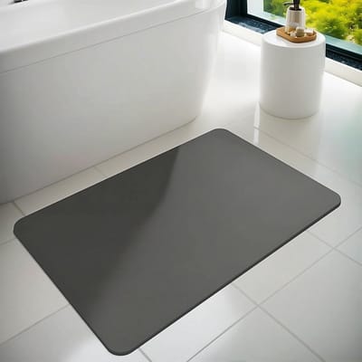 Dailygoods- Badmat Antislip - Rubber Badkamermat - Absorberend en Vlekbestendig - Dunne Douchemat - 40 x 60 cm - Veilig voor Badkuip en Douche