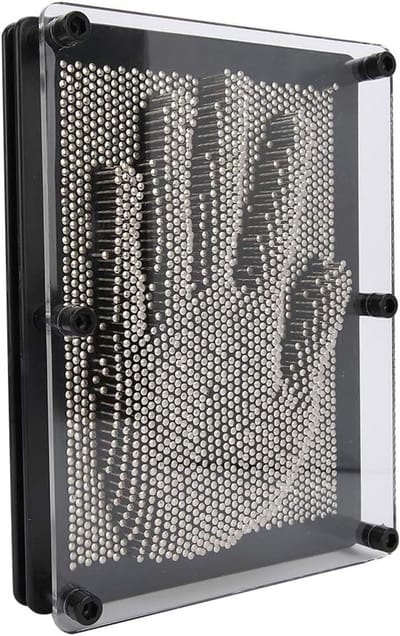 Handvorm Metalen Bord - Creatief Speelgoed - Motorische Vaardigheden - Veilig Ontwerp - 21 x 6 cm