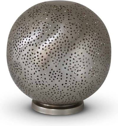 Safaary - Oosterse Tafellamp Nikkel Goud Kali Ø 20 x 20cm