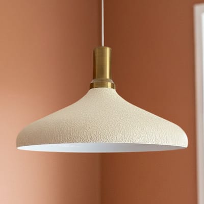Bamyum Champion hanglamp, industriële Modern stijl, Ø35 cm, witte metalen lamp