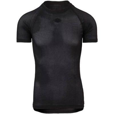 AGU Summerday Seamless - Wielershirt Ondershirt - Unisex - Zwart - XS - Naadloos - Ademend - Mesh Ventilatie - Polygiene Geurwerend