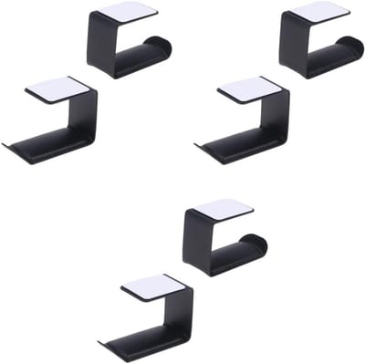 Hoofdtelefoon Houder - Koptelefoon Standaard - Bureau Organisatie - Metaal Constructie - 3 Stuks - Zwart