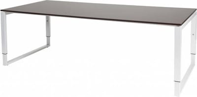 Vergadertafel - Verstelbaar - 220x100 logan - wit frame