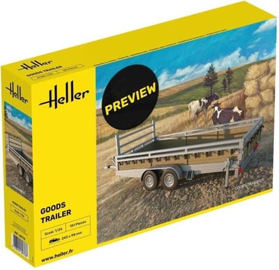 Heller Modelbouwpakket Auto - 80778 Goederen Transport Trailer - Aanhanger - 4 Bouwopties Plastic - 1:24 - Modelbouw