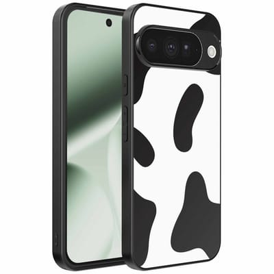 Geschikt voor Google Pixel 10 Telefoonhoesje met Koeienvlekken Opdruk - TPU Backcover Case With Cow Patches Design - Smartphonica geschikt voor Google Pixel 10